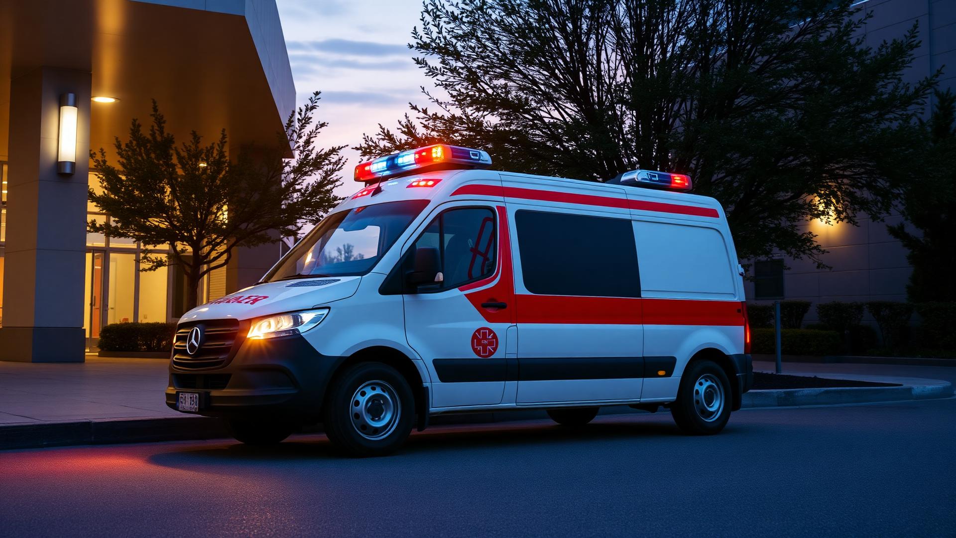 Ambulance at hospital